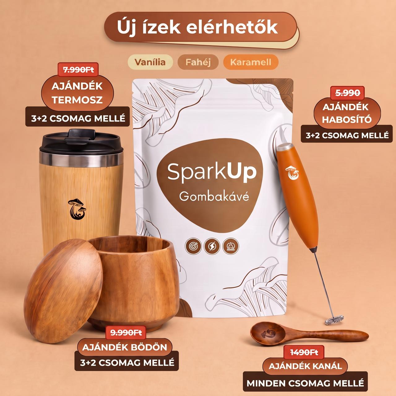 SparkUp™ - Gombás kávé