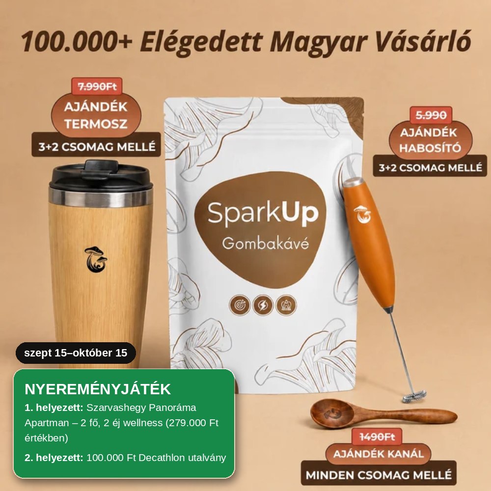 SparkUp™ - Gombás kávé
