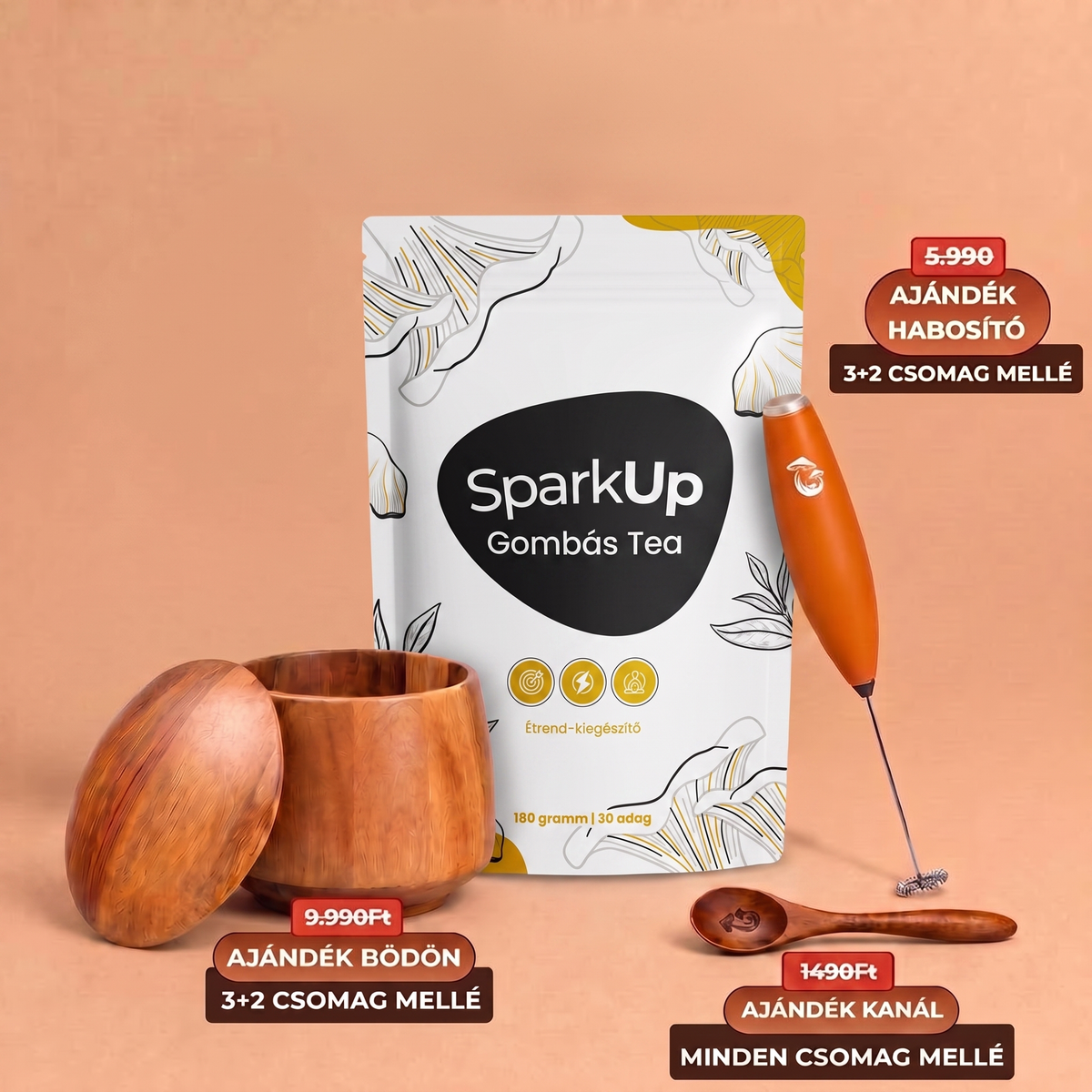 SparkUp™ - Gombás tea