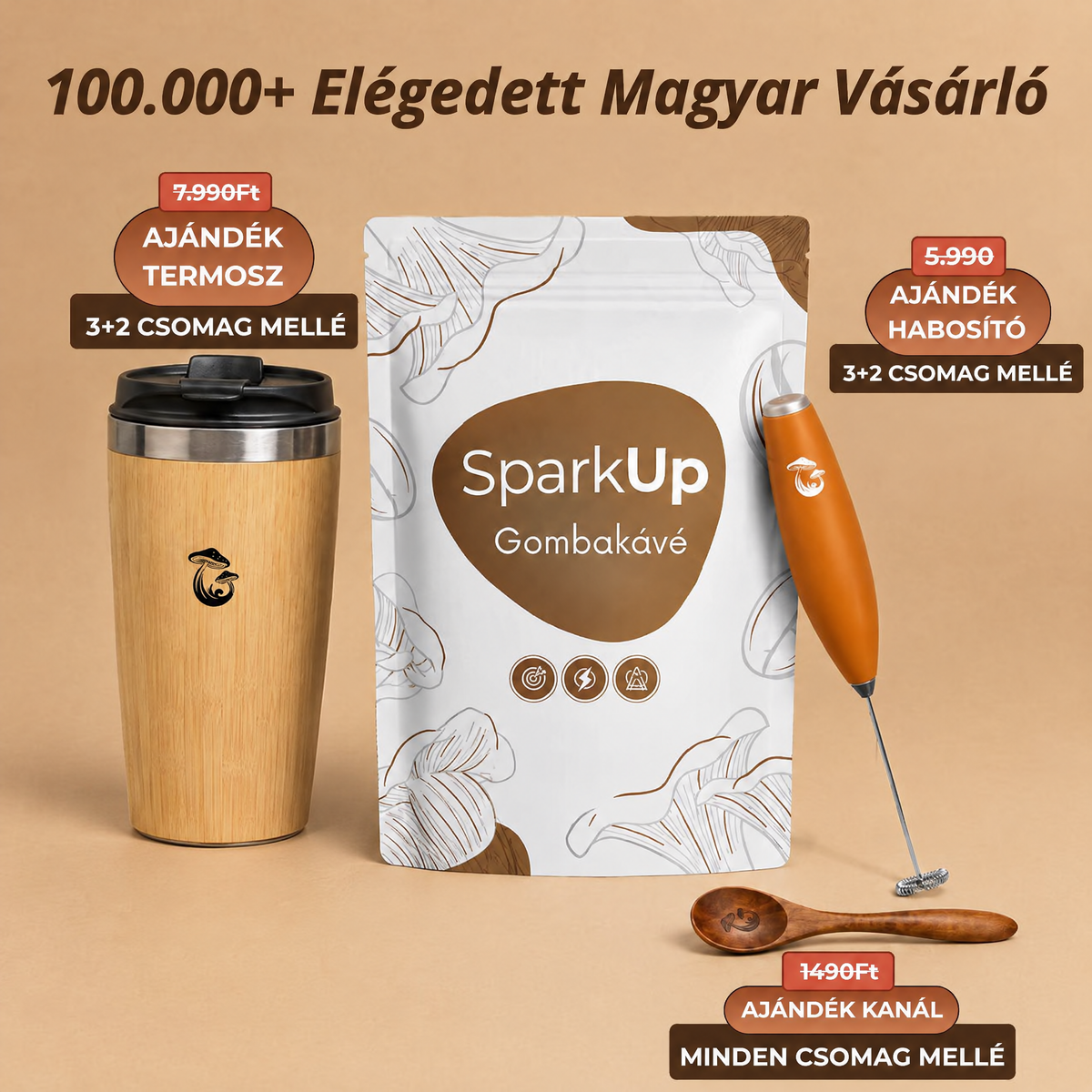 SparkUp™ - Gombás kávé